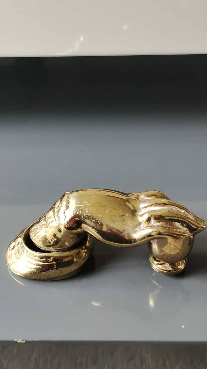 Heurtoir/Marteau de porte en forme de Main Antique