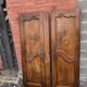 Paire de portes de placard style Louis XV en merisier massif