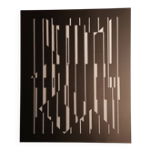 Linear silkscreen print by Victor Vasarely, vintage print, circa 1970, op. cit.