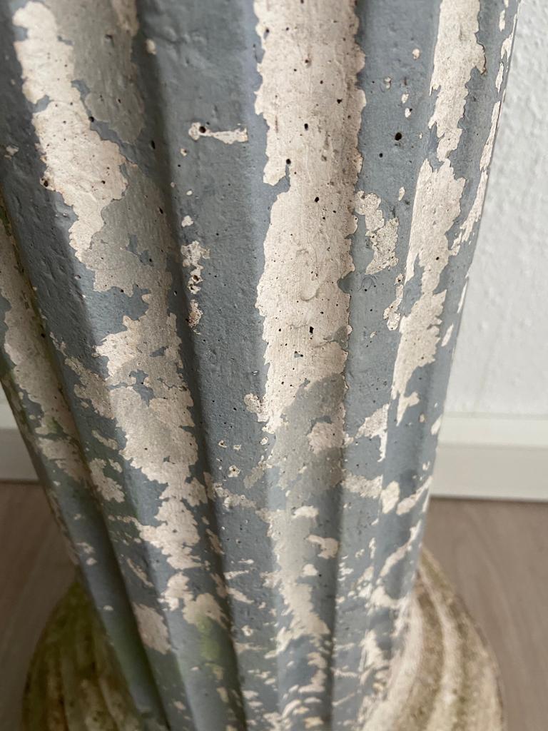 Neo Classic column vintage reconstituted stone 1980s