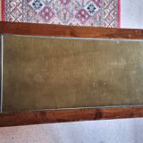 Vintage oak desk – 1970s – Green leather top and 3 drawers
