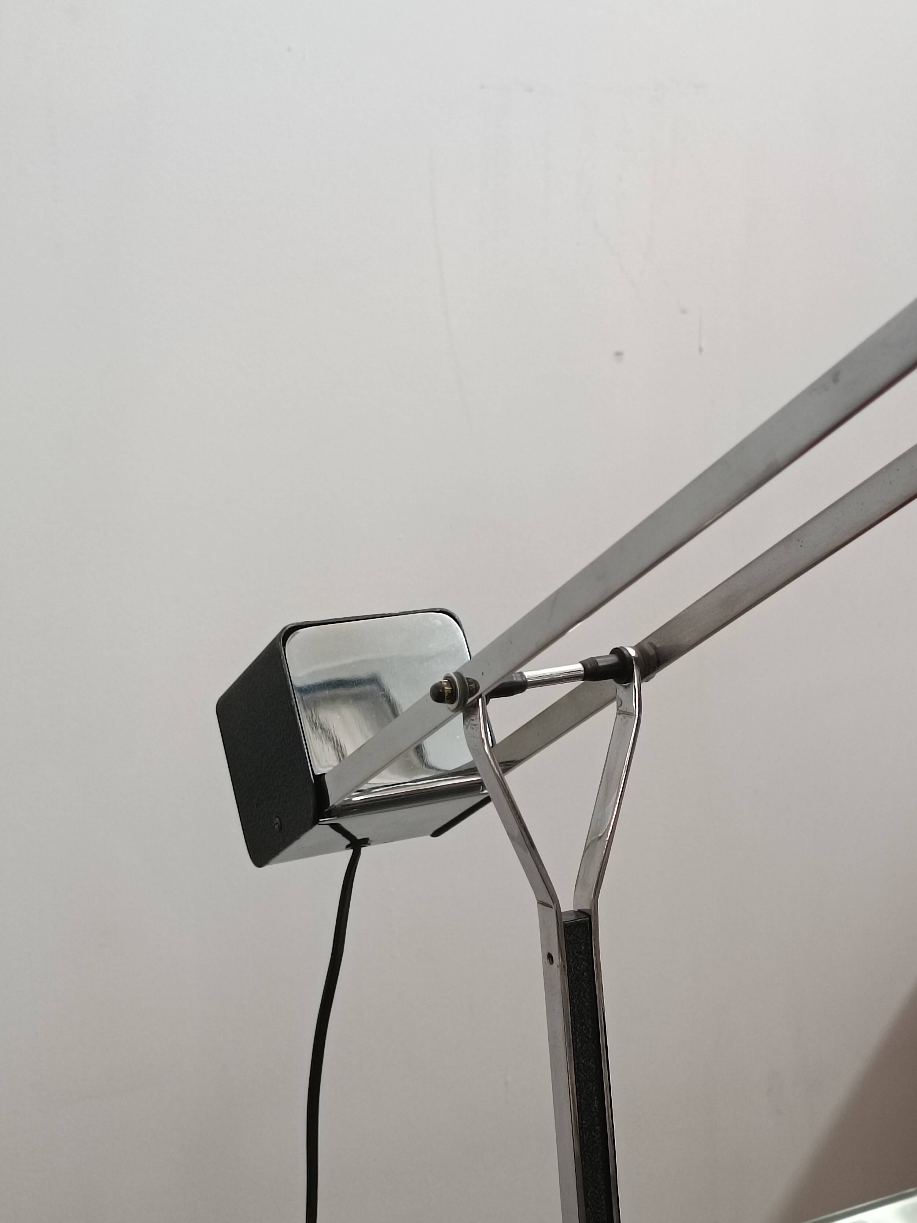 Fase Swan lamp, chrome edition 1980