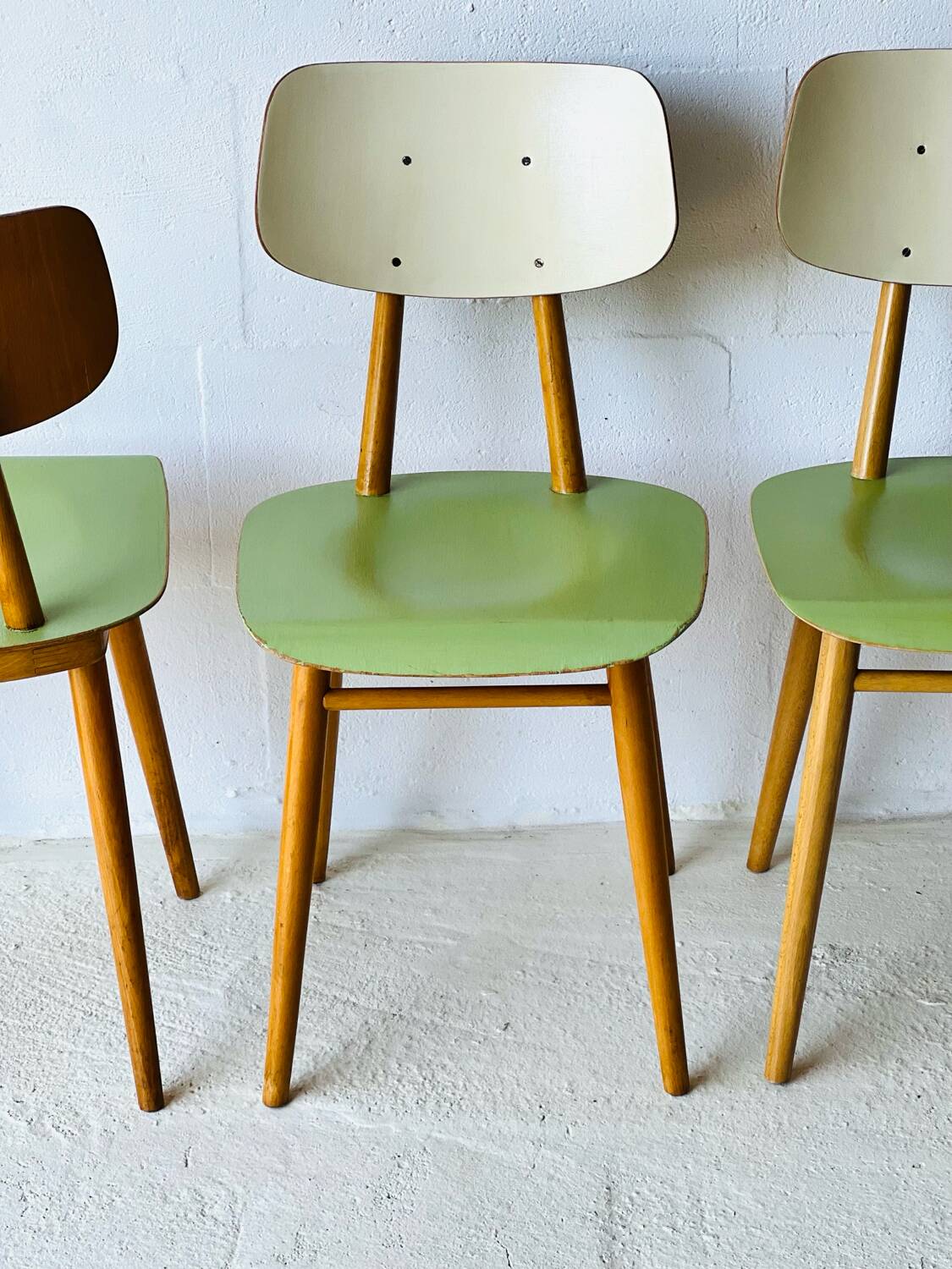 Chaises de bistro Ton, ensemble de 4