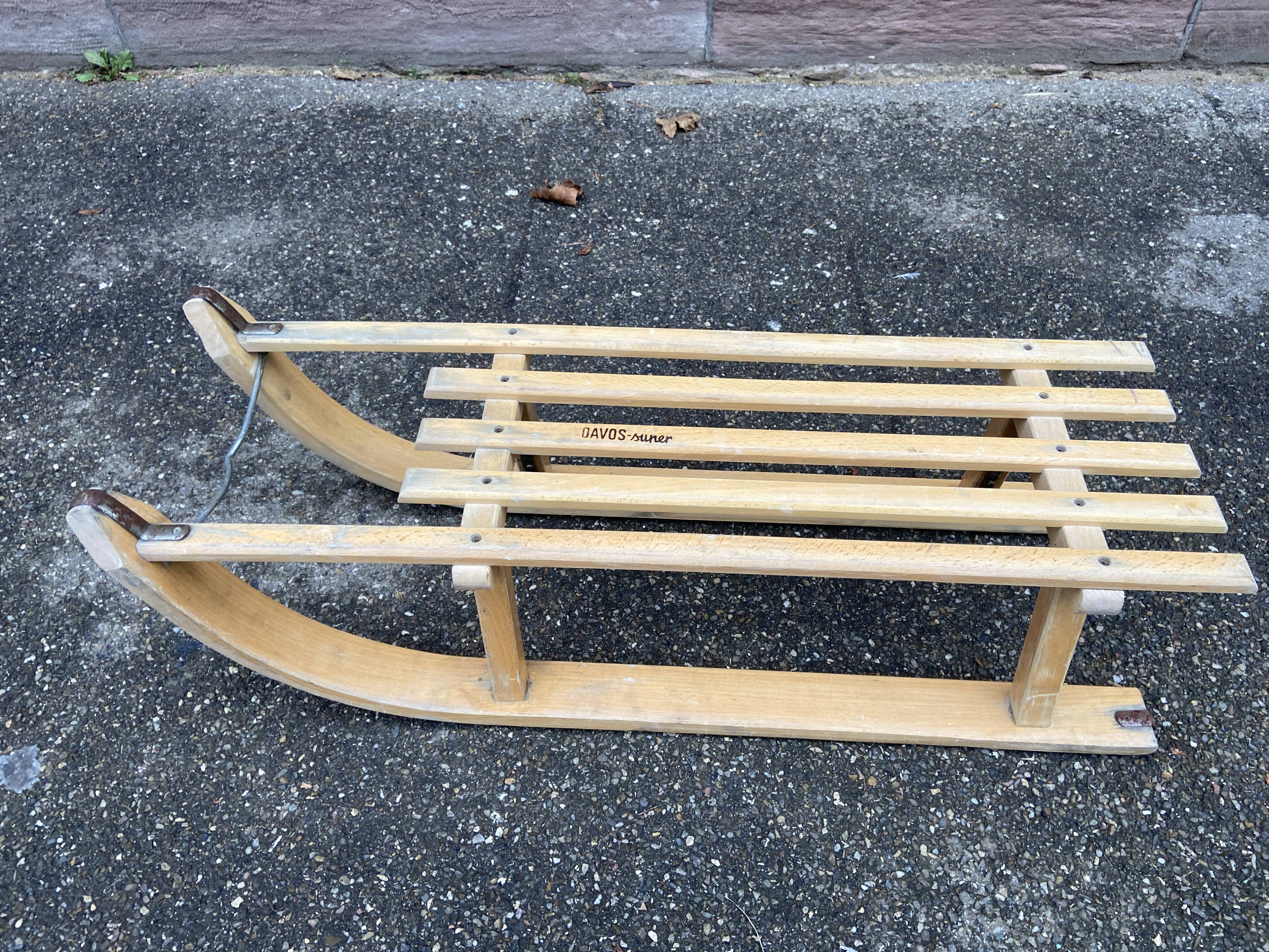 Sled old alsace davos