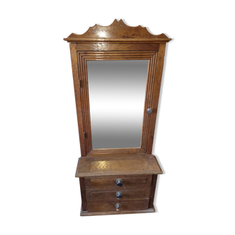 Armoire a pharmacie en chêne miroir