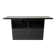 Black lacquered 4-drawer cabinet by David Lange with a lacquered top.