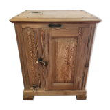 Antique cooler with a door