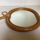 Miroir pomme vintage en bambou