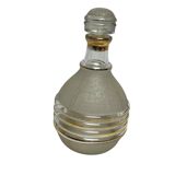 Art Deco, frosted glass liqueur bottle with gold trim circa 1940.