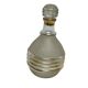Art déco, bouteille à liqueur verre granité filet or vers 1940