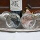 A pair of Art Deco Café Bistro Illusion aperitif glasses