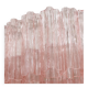 Mid Modern Italian Pink Murano Glass Cascading Suspension Lamp with Brass Frame