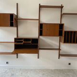 Set "Royal System" 4 teak columns by Poul Cadovius 1970