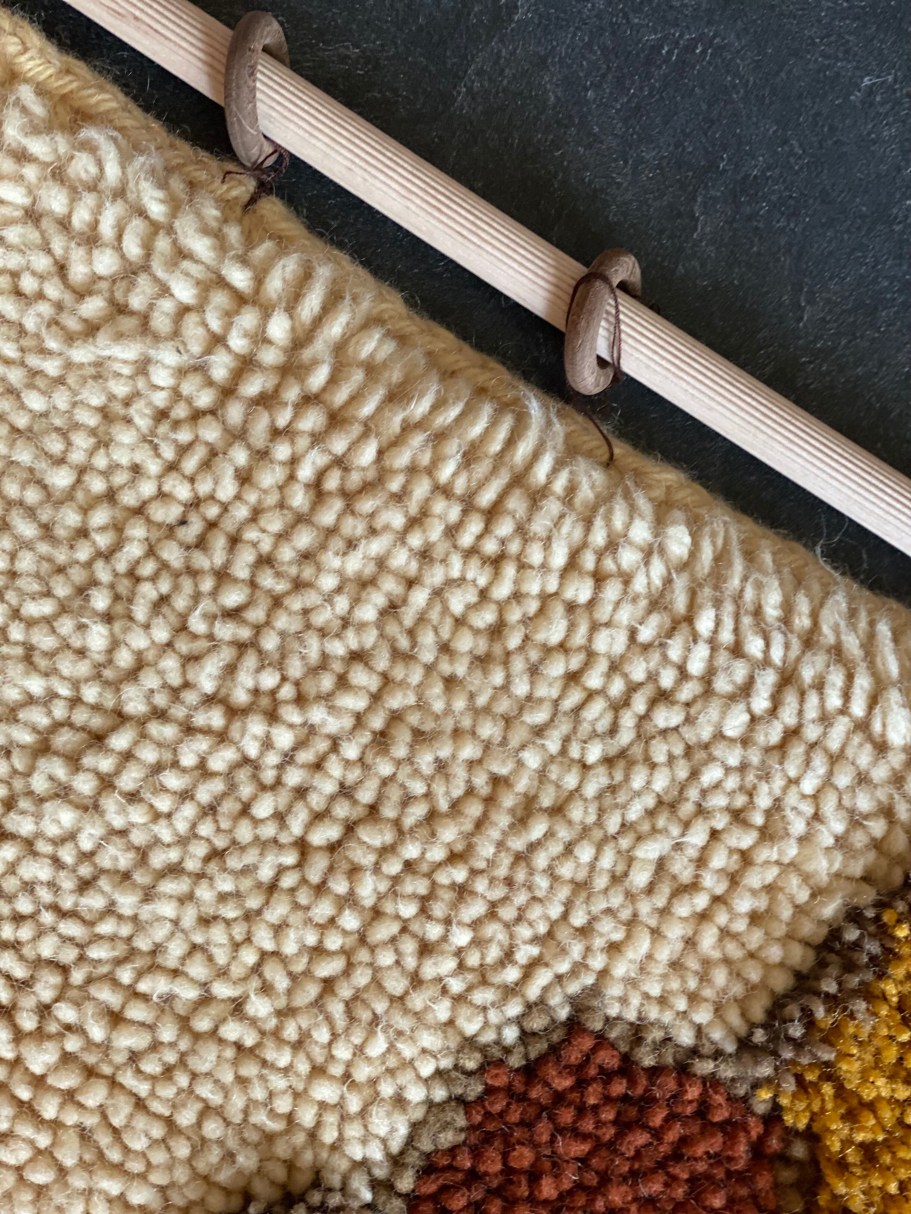 Tenture murale en macramé vintage fait à la main