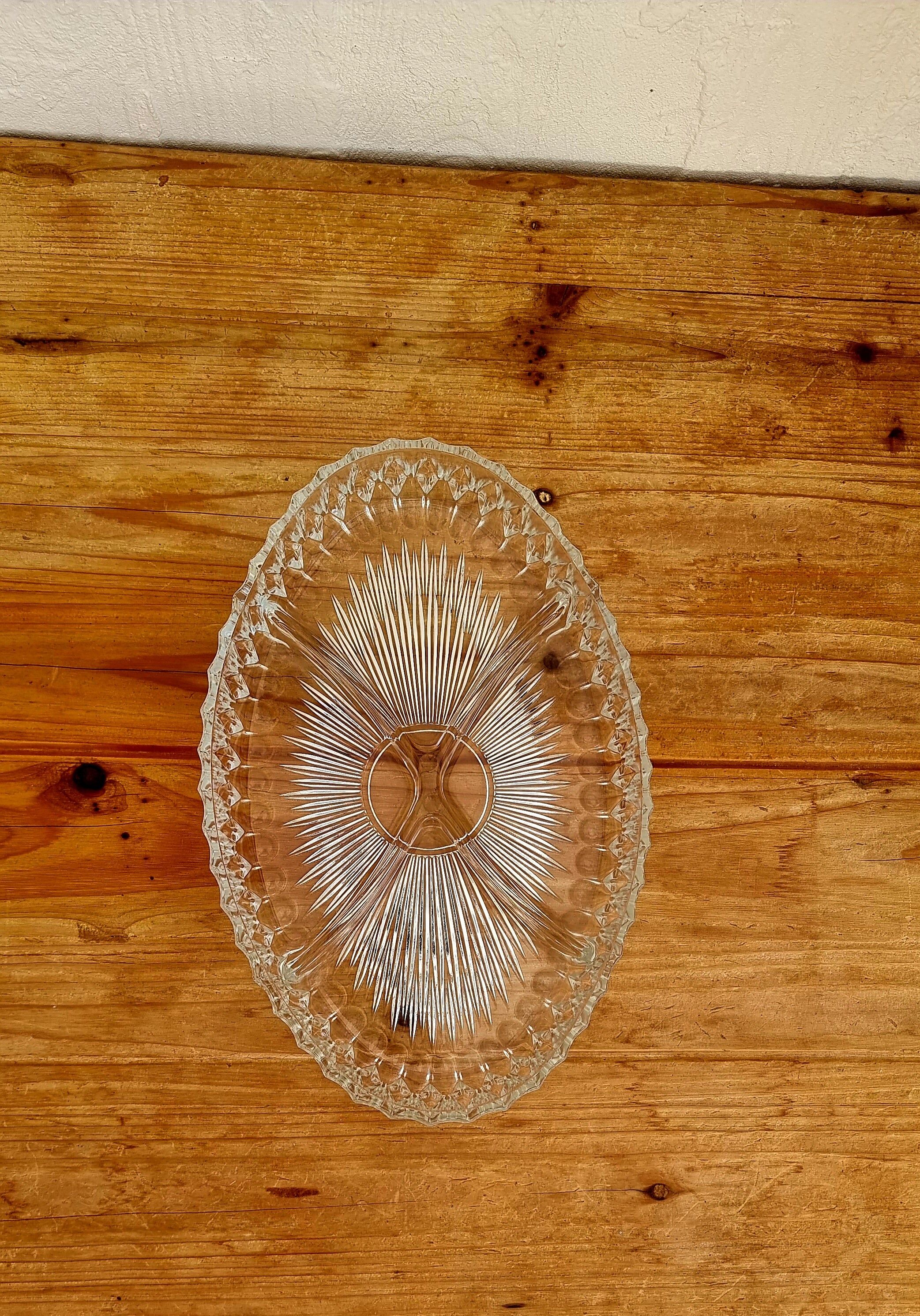 Vintage oval aperitif platter