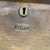 60s English flat desk in oak