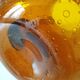 Blown glass pitcher with bubbles from Biot – amber colour