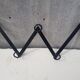 Wall coat door forged black 5 patères vintage decoration