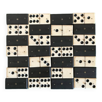 Old game of bone and ebony dominoes