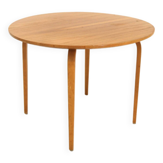 Table basse scandinave en orme, Suède 1940