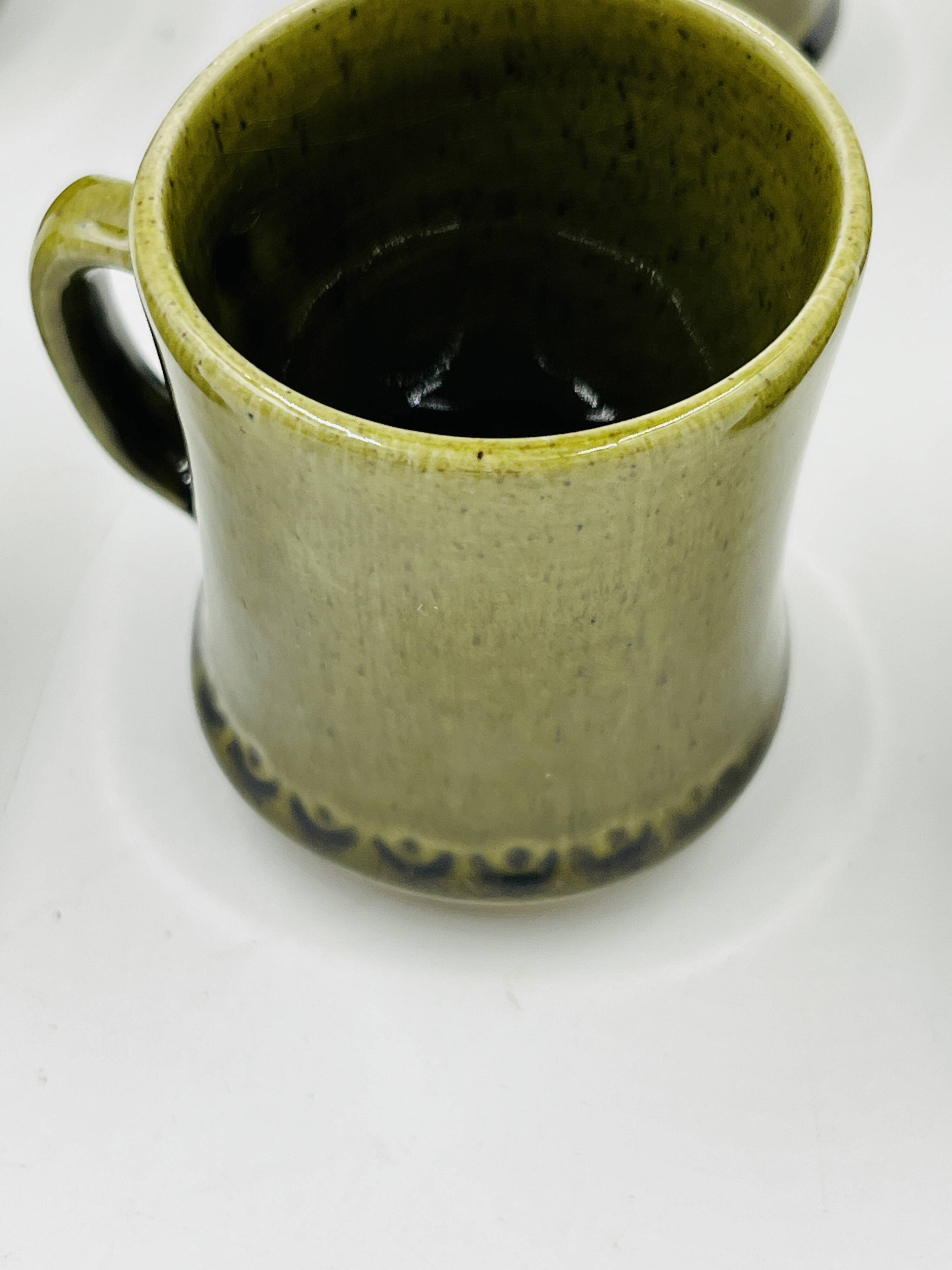 Lot 6 Espresso Cups Deco Hälsingborg Bari 15/1 Olive