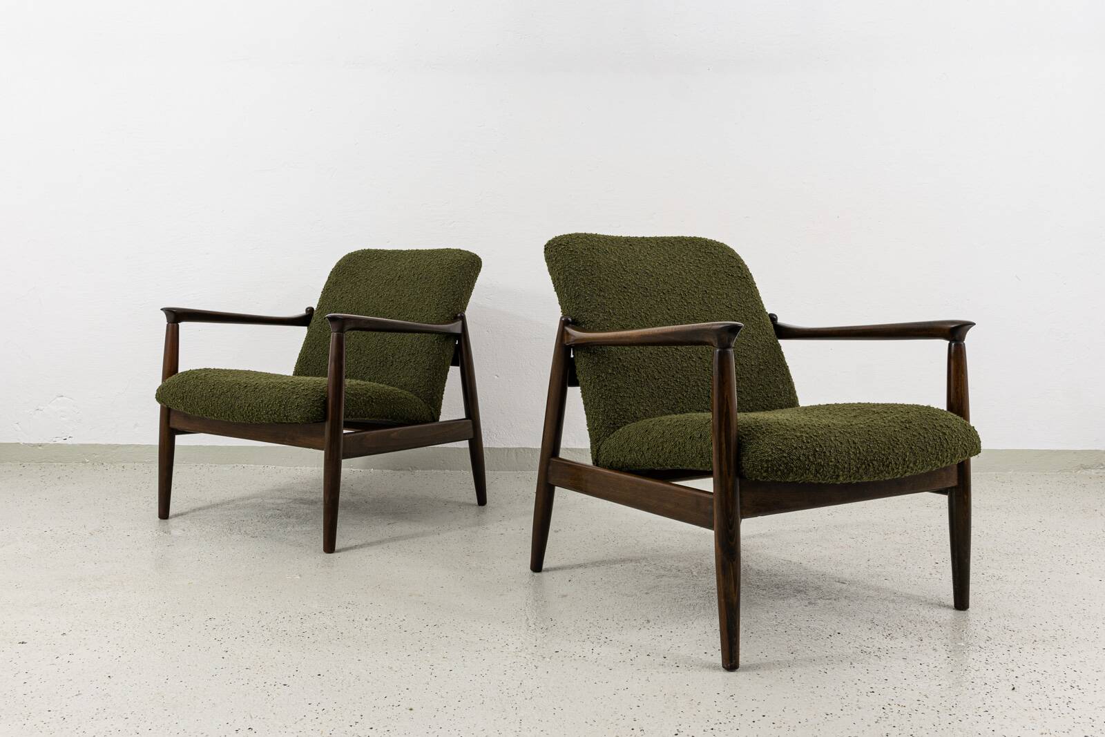 Vintage Armchairs By Edmund Homa, Poland, 1960s, set of 3
