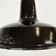 Industrial Black Enamel Hanging Lamp from Reluma, 1950s