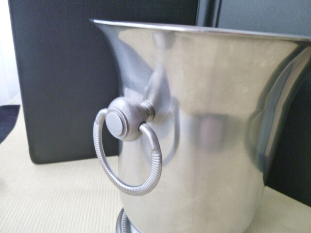 Jean Couzon satin stainless steel champagne bucket