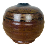 Miniature vintage sandstone ball vase