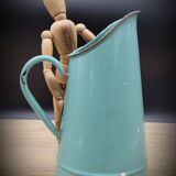 Green enamelled pitcher