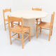 Vintage travertine dining table