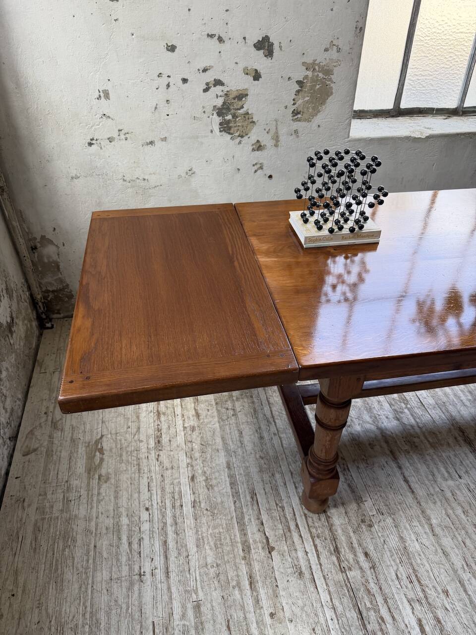 Table repas style drapière noyer 2m5/3m5 1900
