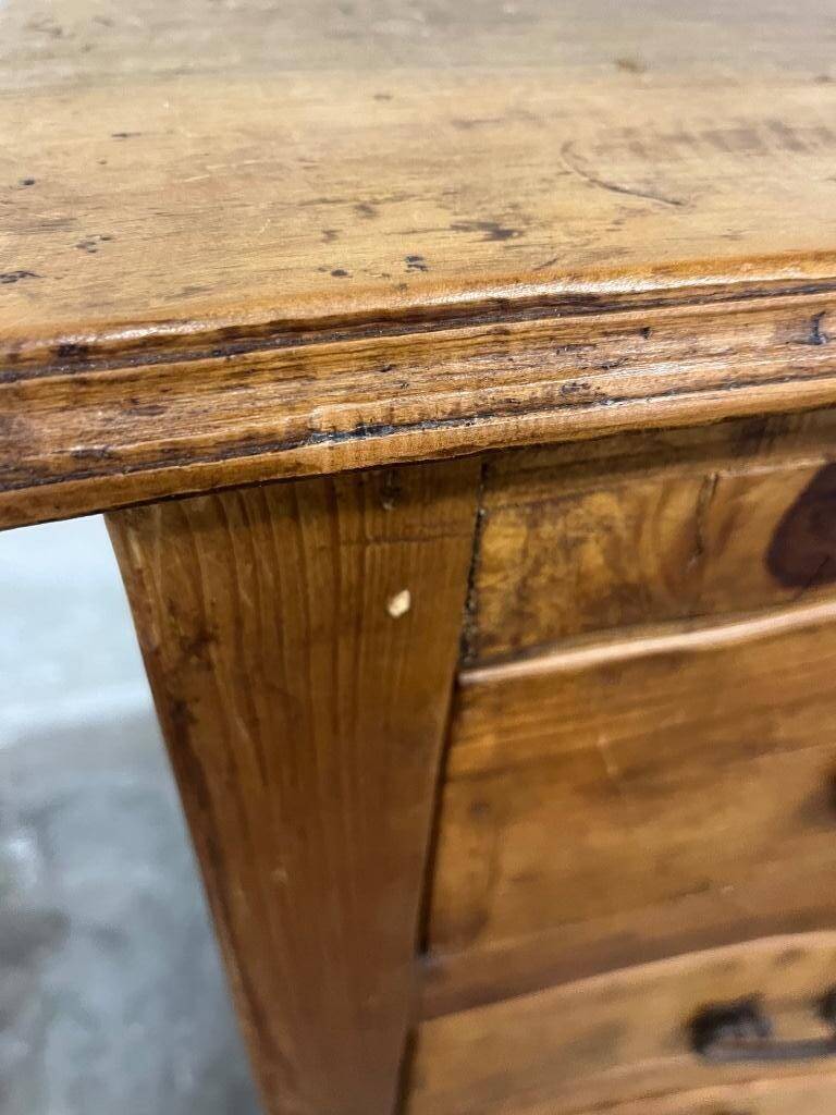 Vintage XL wooden chest of drawers / belly cabinet