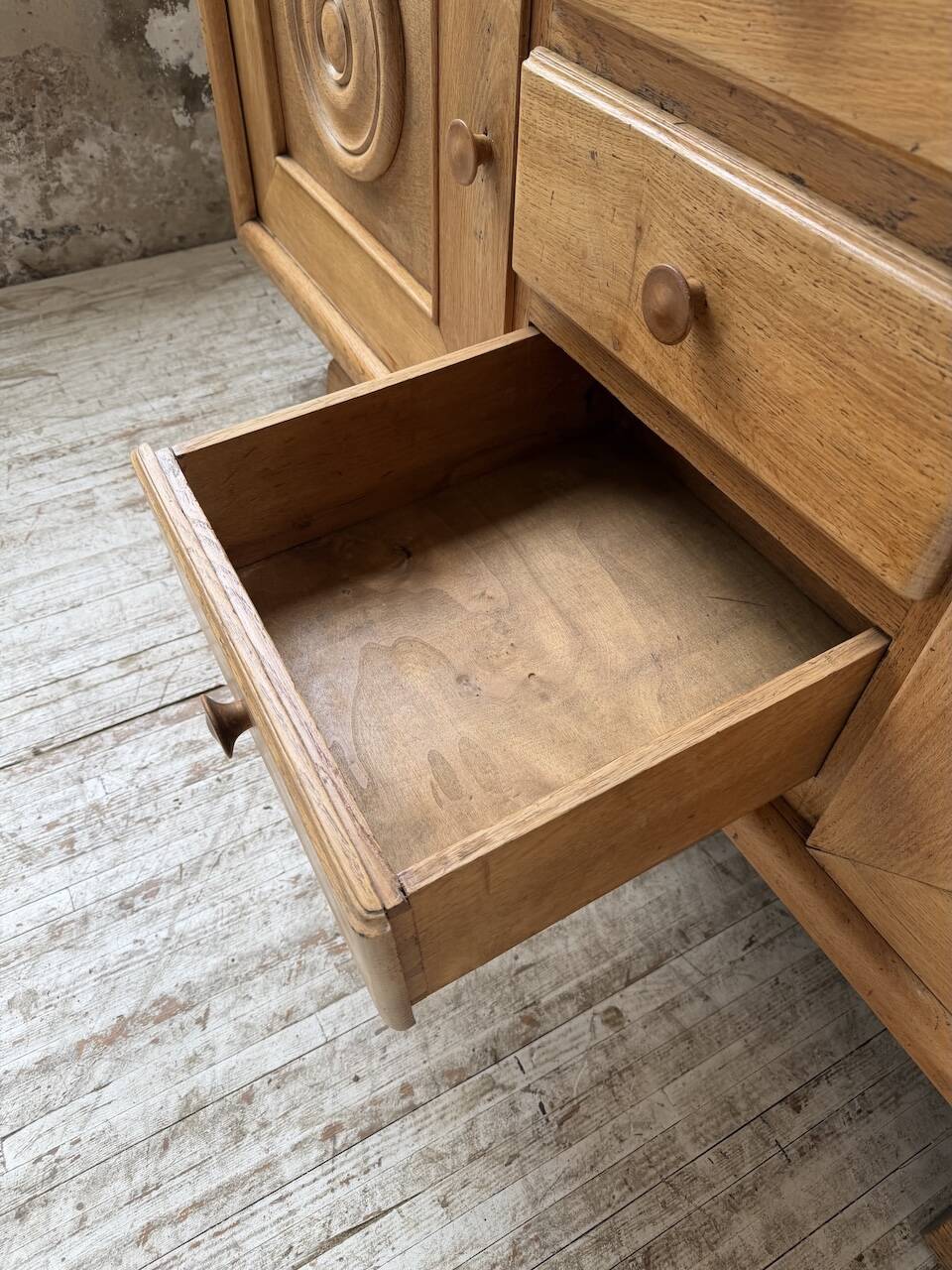 Enfilade storage unit oak Art Deco 1940 Dudouyt