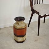 Large flamed ceramic vase Scheurich 297/41