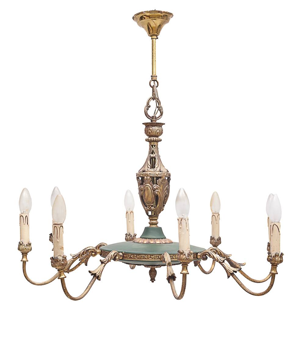 Large Napoleon chandelier with 8 lights