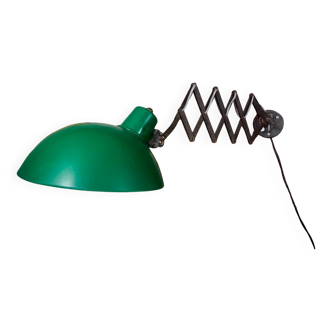 Old accordion-type workshop lamp
