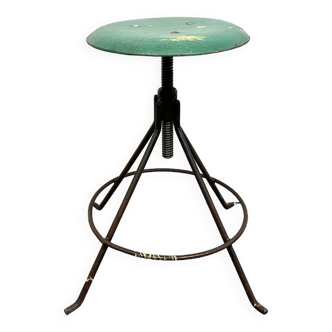 Tabouret pivotant d’atelier industriel, années 1960