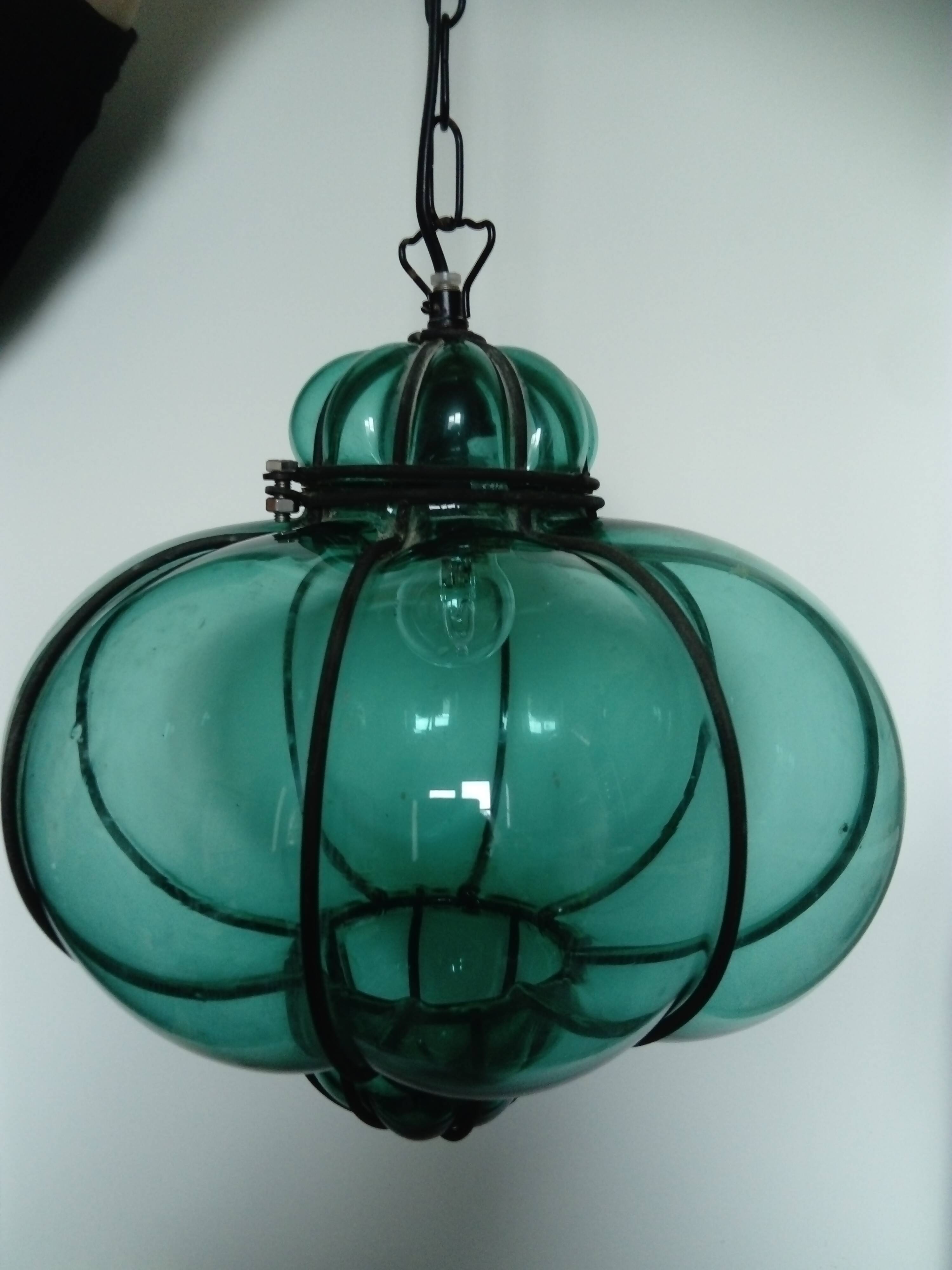 Venetian style glass lantern/pendant light