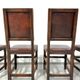 Vintage Handmade French Chairs in Leather & Oak, 1970s.