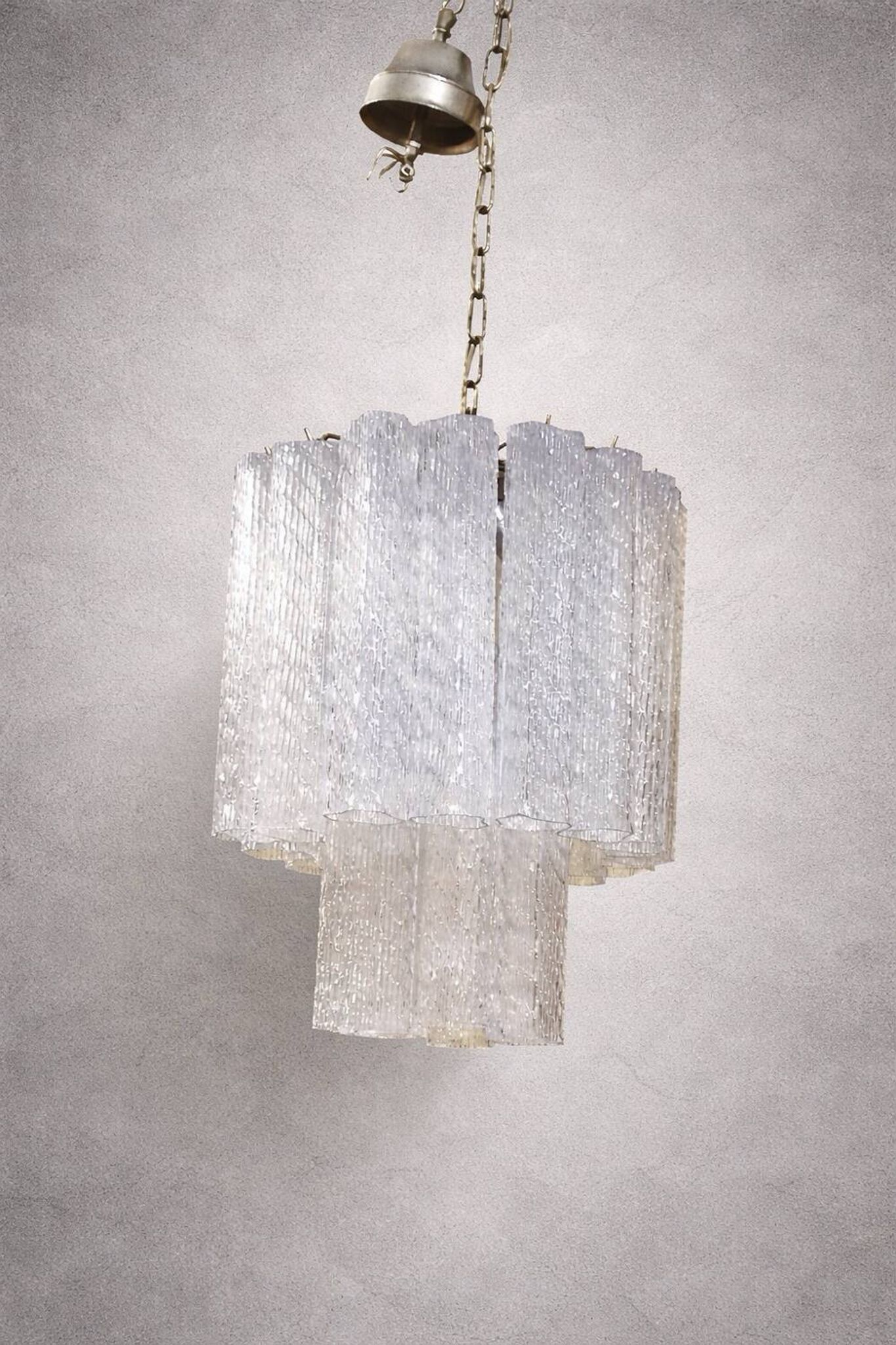 Murano lustre attributed to Toni Zuccheri – Venini – textured glass – year