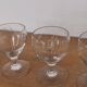 Set of 4 finely engraved vintage port wine glasses