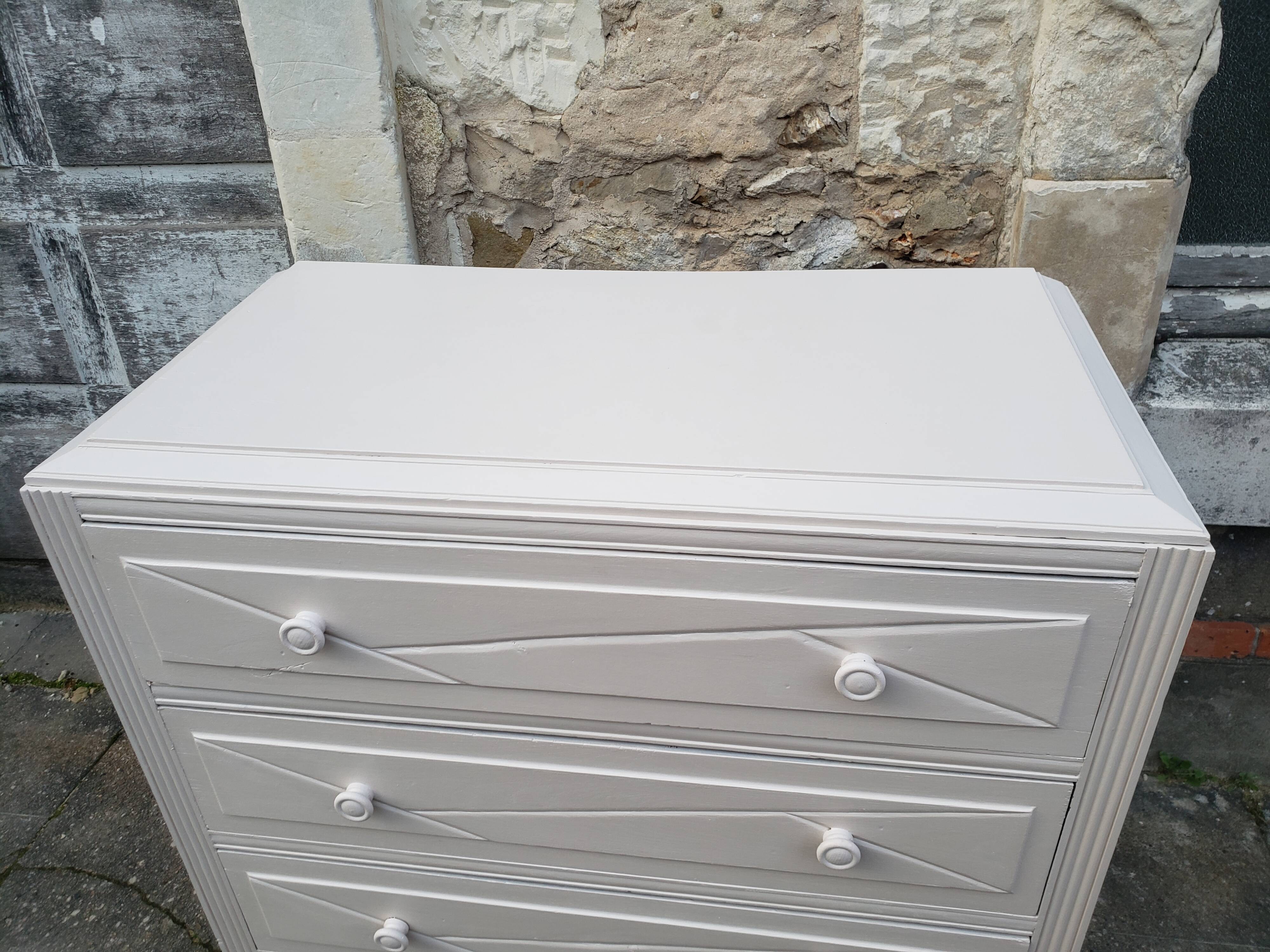 Dresser vintage powder white changing table