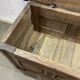 19th century Breton oak storage bench