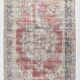 7x11 Vintage Soft Red & Blue Vintage Area Rug, 205x344 Cm