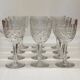 Set of 12 cut crystal stemmed glasses from the Nancy crystal factory, art deco