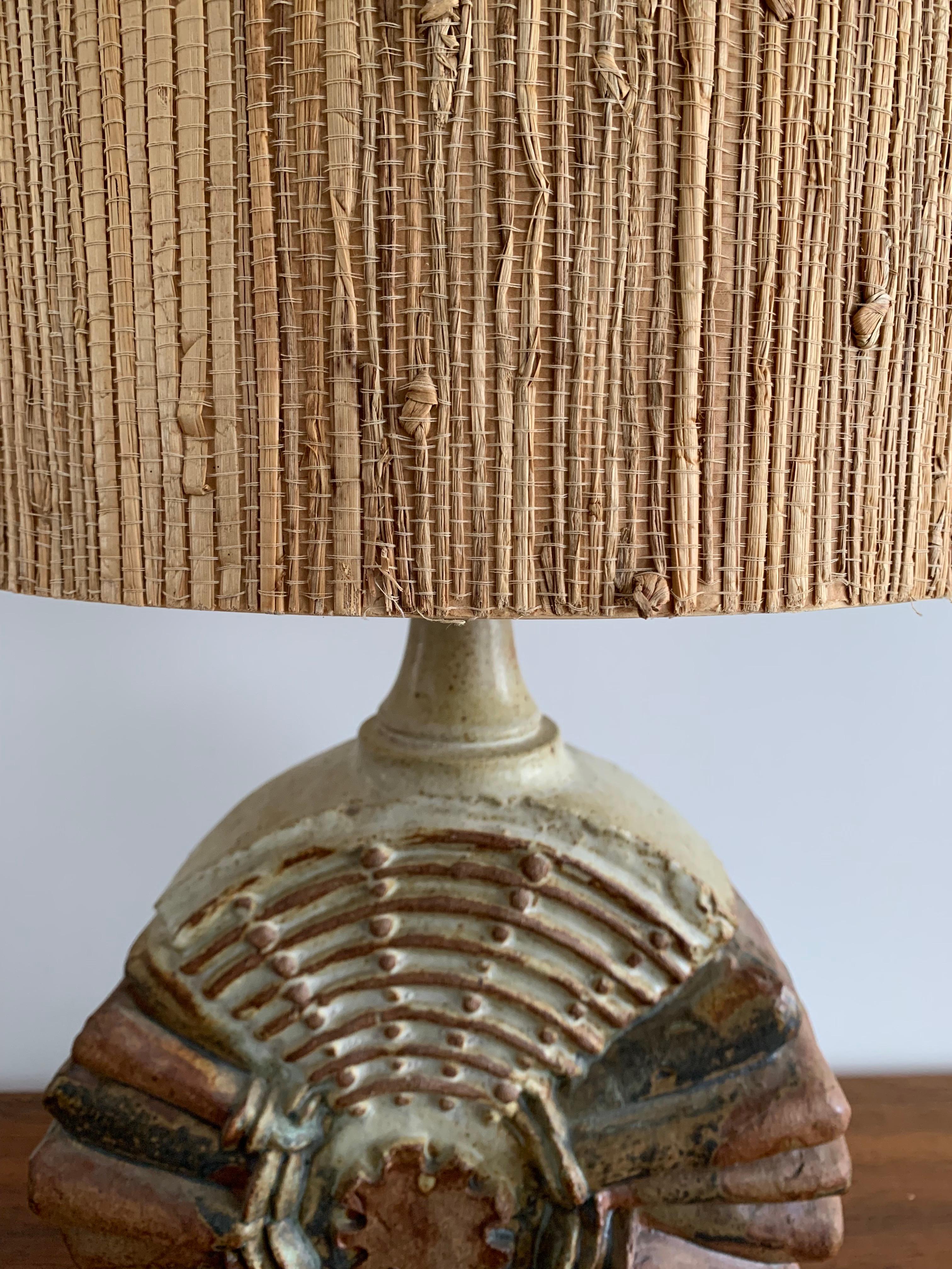 Bernard Rooke desk lamp with original shade, England, 1960.