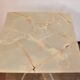 Modernist stone table from the 1970s – aluminum, vintage