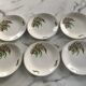 Very pretty vintage Digoin fern flat plates