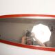 Mirror symmetrical 60's Red 82x37cm